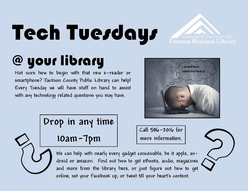 TEch Tuesdays at Jackson county Public Library